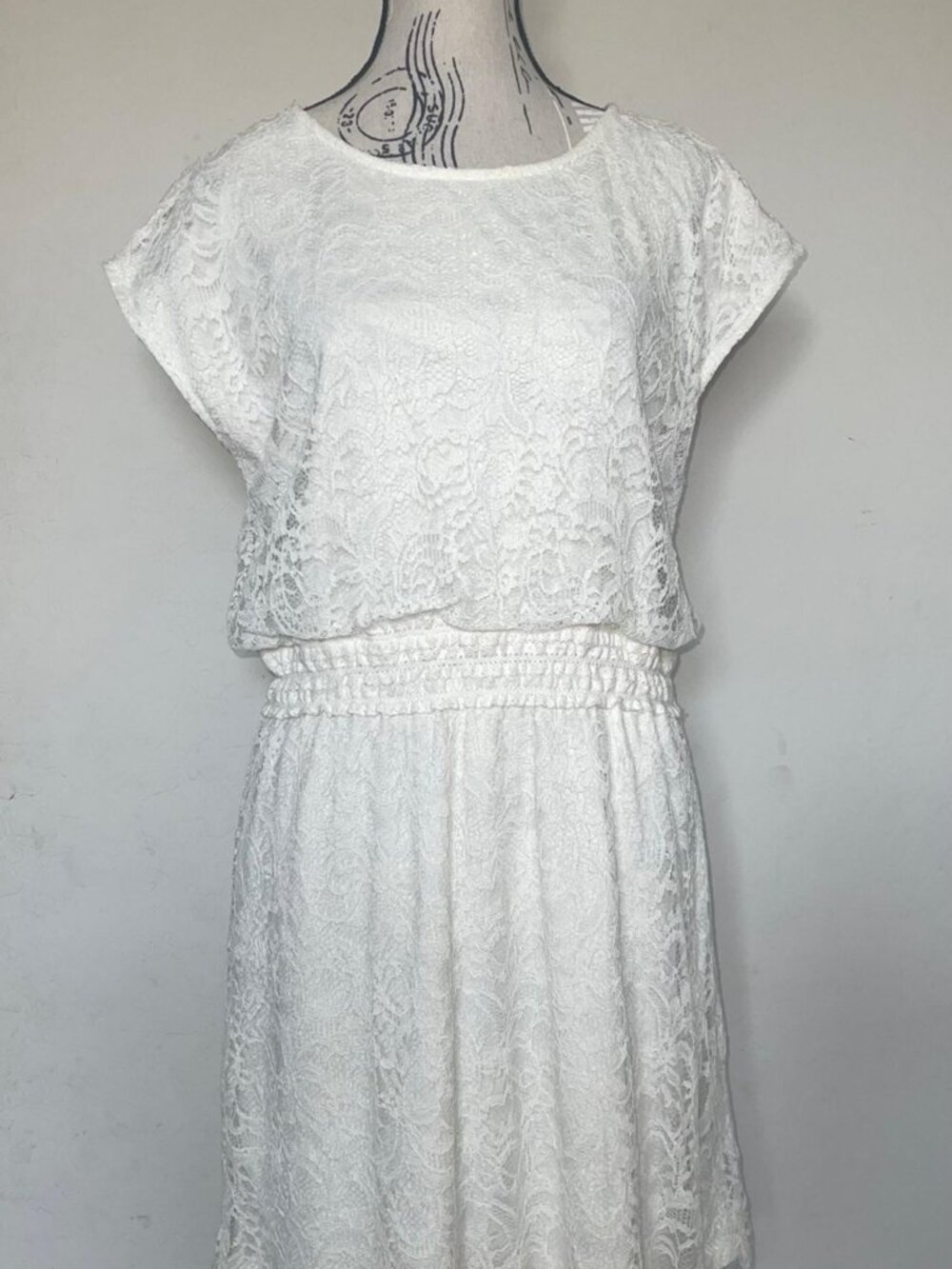 Ivory lace dress